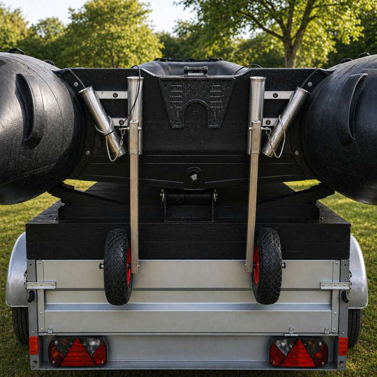 VA Sliprder mit 4x Rutenhalter fr Schlauchboot  DerAusleger
